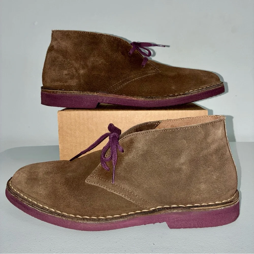 Wally Walker Men’s Desert Chukka Boots Size 44/Us 10.5-11 Made in Italy